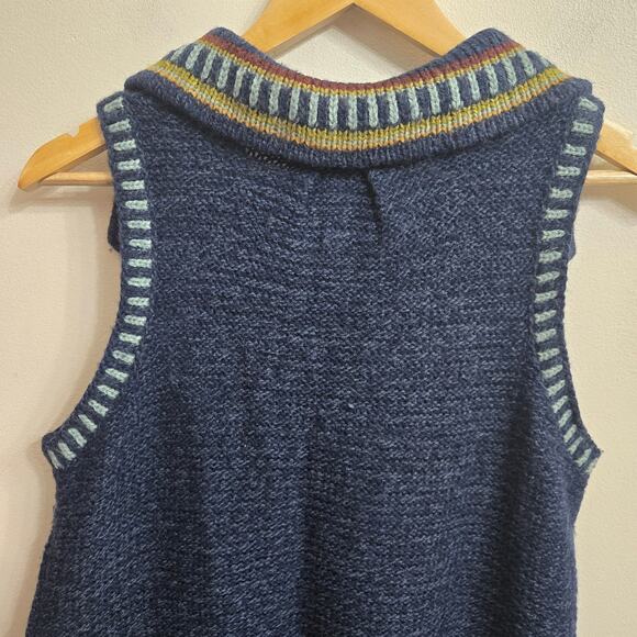 Royal Robbins Womens Eclectic Cottage Boho Indie Knitted Long Line Vest Size M - Picture 7 of 12